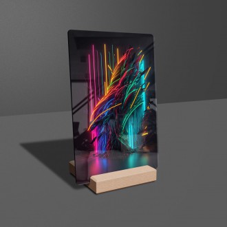Akrylové sklo Neonový strom