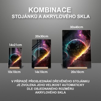 Akrylové sklo Kolize planet
