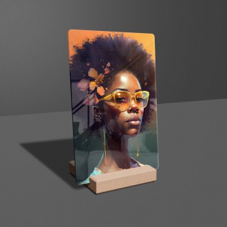 Akrylové sklo Módní portrét - sluneční brýle 2