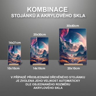 Akrylové sklo Fantastická vesmírná krajina
