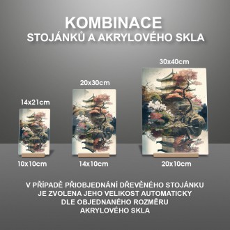 Akrylové sklo Japonské dioráma