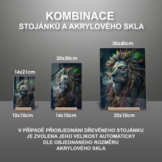 Akrylové sklo Rastafariánský lev 2