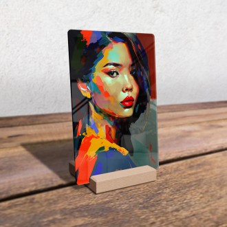 Akrylové sklo Moderní umění - Japonská žena