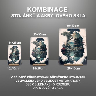 Akrylové sklo Japonské dioráma 4