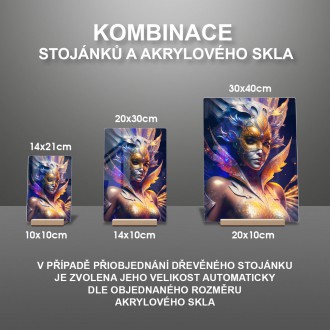 Akrylové sklo Karnevalová tanečnice