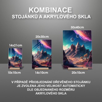 Akrylové sklo Fantastická vesmírná krajina 3