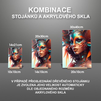 Akrylové sklo Karnevalová tanečnice 5