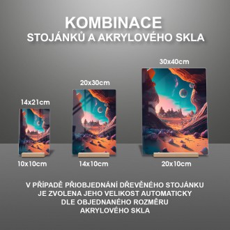 Akrylové sklo Fantastická vesmírná krajina 7