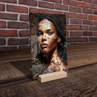 Akrylové sklo Žena v mozaice