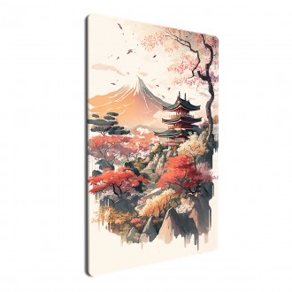 Akrylové sklo Japonský chrám před Fudži
