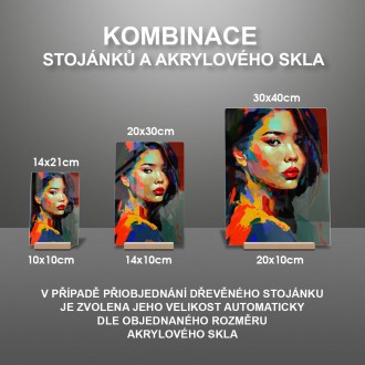 Akrylové sklo Moderní umění - Japonská žena