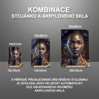 Akrylové sklo Africká móda 2