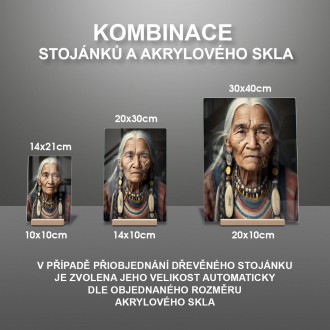 Akrylové sklo Stará Indiánka