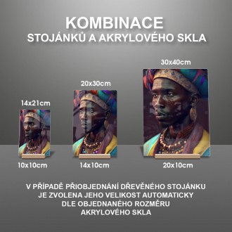 Akrylové sklo Africká móda