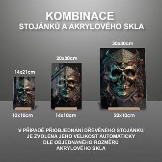 Akrylové sklo Pirátská maska