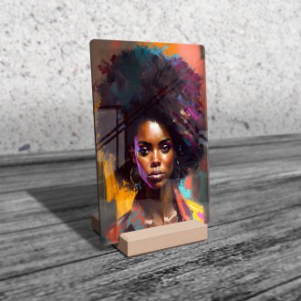 Akrylové sklo Moderní umění - Afro americká žena 2