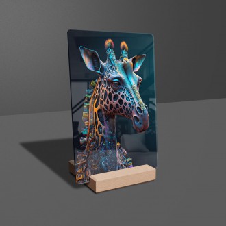 Akrylové sklo Psychadelická žirafa 4