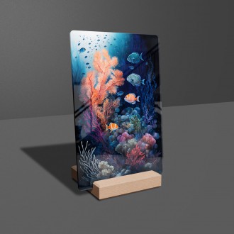 Akrylové sklo Podmořská scenérie Korálový útes