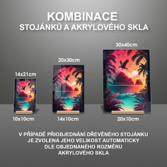 Akrylové sklo Tropický ráj