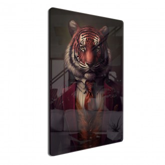 Akrylové sklo Tygr v obleku