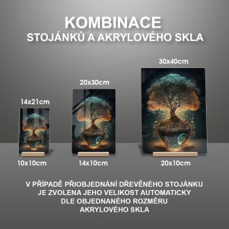Akrylové sklo Kořeny vesmíru 2