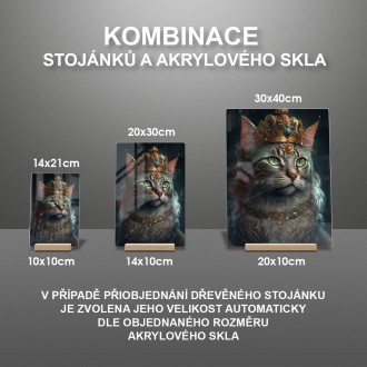 Akrylové sklo Kočičí královna 2