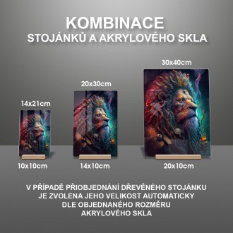 Akrylové sklo Rastafariánský lev