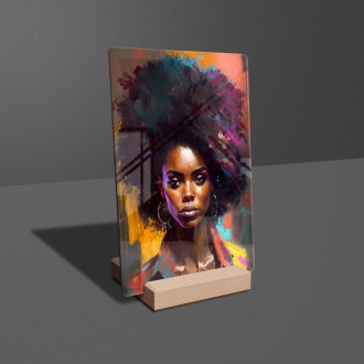 Akrylové sklo Moderní umění - Afro americká žena 2