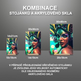 Akrylové sklo Brazilská karnevalová tanečnice 2