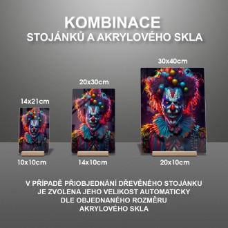 Akrylové sklo Zabijácký klaun 2