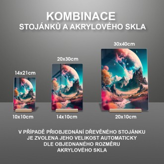 Akrylové sklo Fantastická vesmírná krajina 2