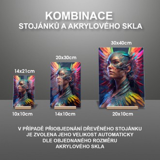 Akrylové sklo Amazonská bojovnice