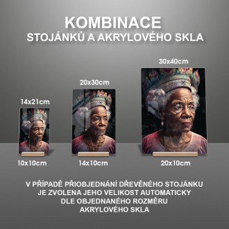 Akrylové sklo Africká královna