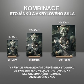 Akrylové sklo Mimozemská cestovatelka 2