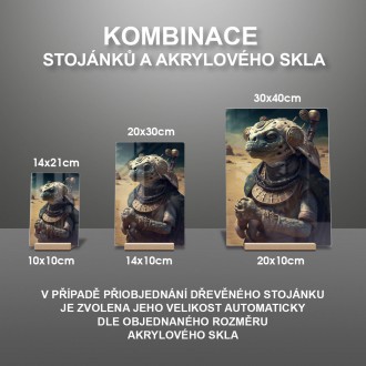 Akrylové sklo Mimozemská rasa - Ještěr
