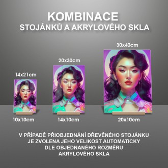Akrylové sklo Korejská dívka