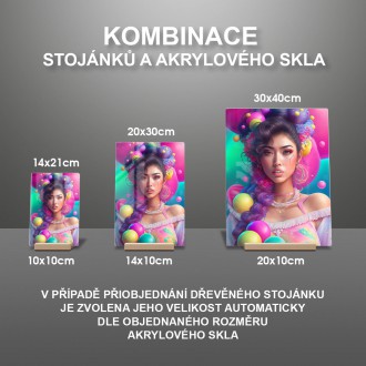 Akrylové sklo Kpop dívka