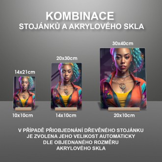 Akrylové sklo Hip hopová dívka