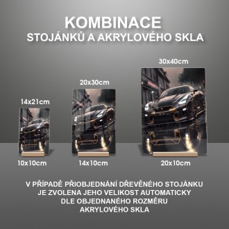 Akrylové sklo Pouliční zavodní auto