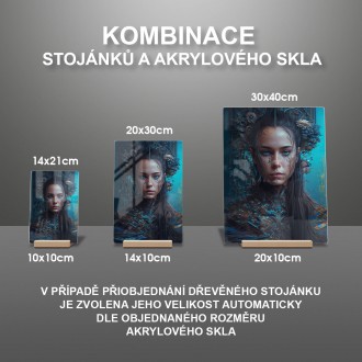 Akrylové sklo Žena z budoucnosti