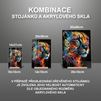 Akrylové sklo Gepard v barvách