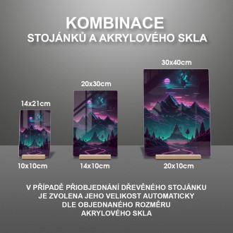 Akrylové sklo Neonová scenérie