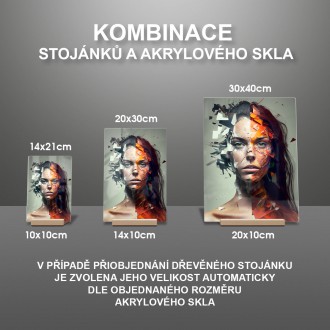 Akrylové sklo Loupající se barva 1