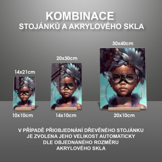Akrylové sklo Dítě v karnevalové masce