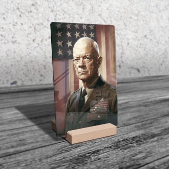 Akrylové sklo Prezident USA Dwight D. Eisenhower