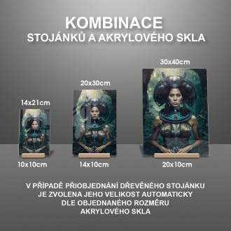 Akrylové sklo Fantasy vesmírná cestovatelka 2