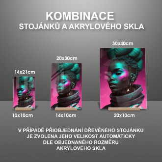Akrylové sklo Růžová modelka