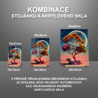 Akrylové sklo Strom na poušti