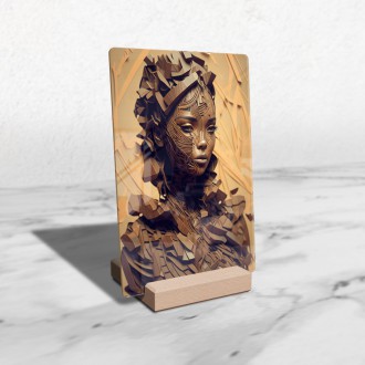 Akrylové sklo Dřevěná žena