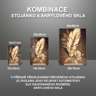 Akrylové sklo Květinová koláž 5